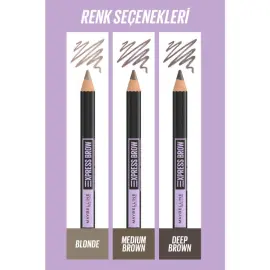 Maybelline Express Brow Shaping Pencil - Kaş Kalemi No: 04 Medium Brorwn - 3