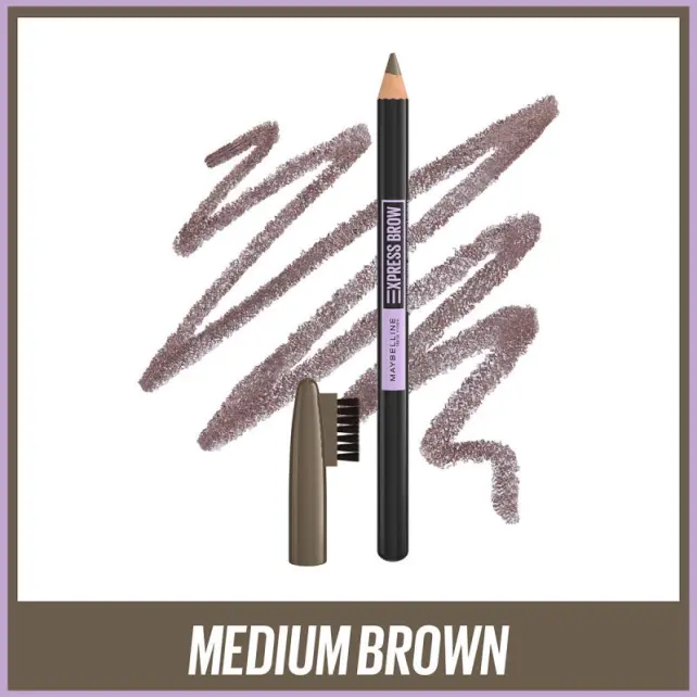 Maybelline Express Brow Shaping Pencil - Kaş Kalemi No-04 Medium Brown - 2