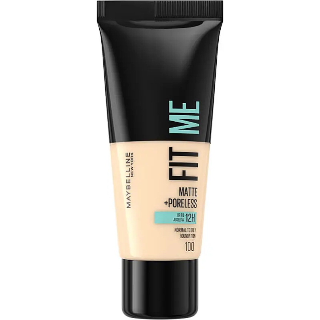 Maybelline Fit Me Matte Poreless - Mat Fondöten No: 100 Warm Ivory - 2