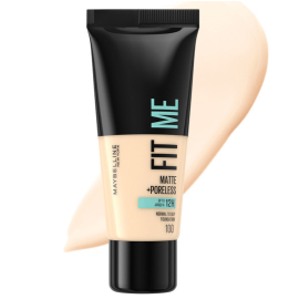 Maybelline Fit Me Matte Poreless - Mat Fondöten No: 100 Warm Ivory - Maybelline