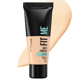 Maybelline Fit Me Matte Poreless - Mat Fondöten No: 105 Natural Ivory 30ml - Maybelline