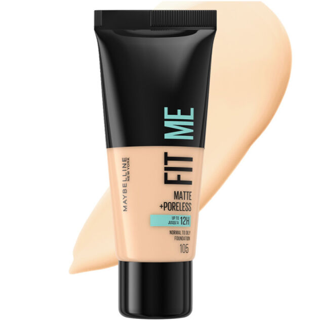 Maybelline Fit Me Matte Poreless - Mat Fondöten No: 105 Natural Ivory 30ml - 1