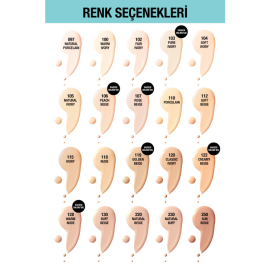 Maybelline Fit Me Matte Poreless - Mat Fondöten No: 130 Buff Beige 30ml - 4