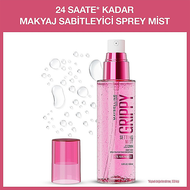 Maybelline Grippy Setting Mist - Makyaj Sabitleyici Sprey 100ml - 3