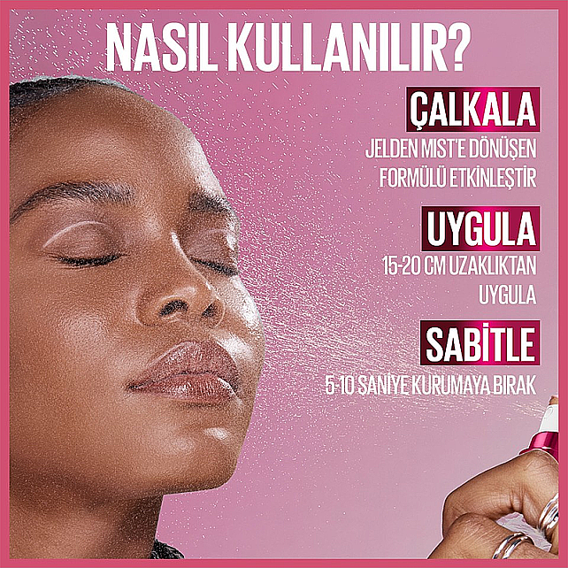 Maybelline Grippy Setting Mist - Makyaj Sabitleyici Sprey 100ml - 8