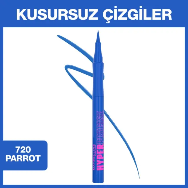 Maybelline Hyperprecise All Day Eyeliner No: 720 Parrot Blue - 2