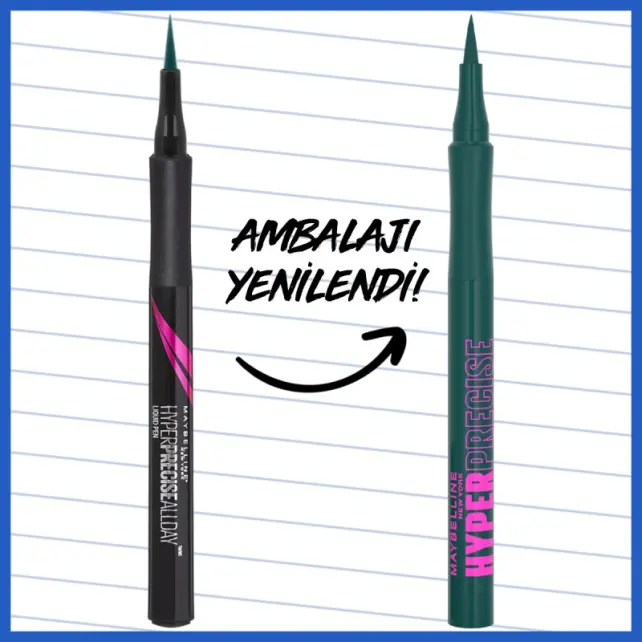 Maybelline Hyperprecise All Day Eyeliner No: 730 Jungle Green - 3