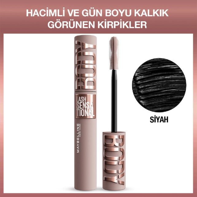 Maybelline Lash Sensational Body - Maskara Black/ Siyah - 2