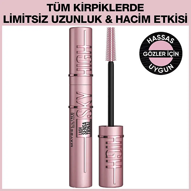 Maybelline Lash Sensational Sky High - Maskara Black /Siyah - 3