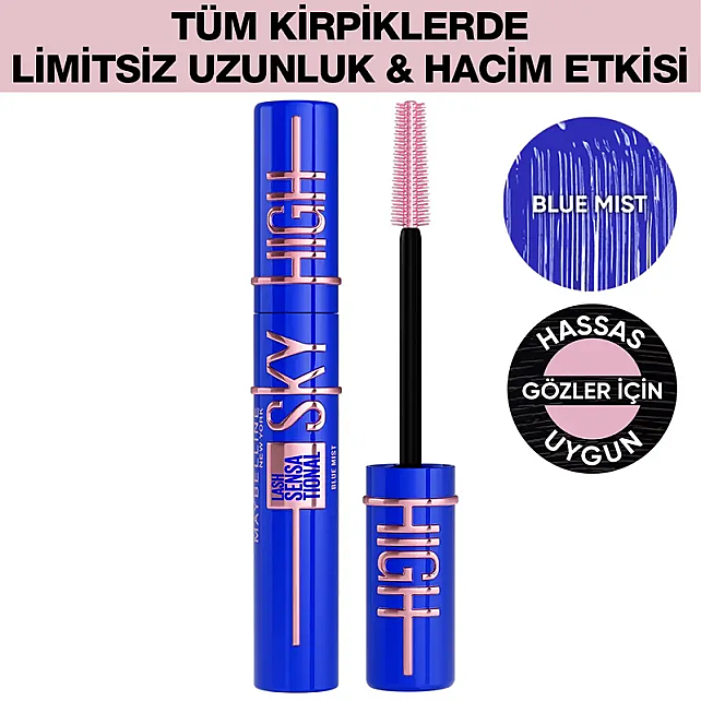 Maybelline Lash Sensational Sky High - Maskara Blue Mist /Mavi - 2