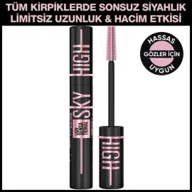 Maybelline Lash Sensational Sky High - Maskara Cosmic Black / Yoğun Siyah - 2
