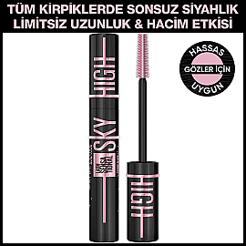 Maybelline Lash Sensational Sky High - Maskara Cosmic Black/Yoğun Siyah - 2