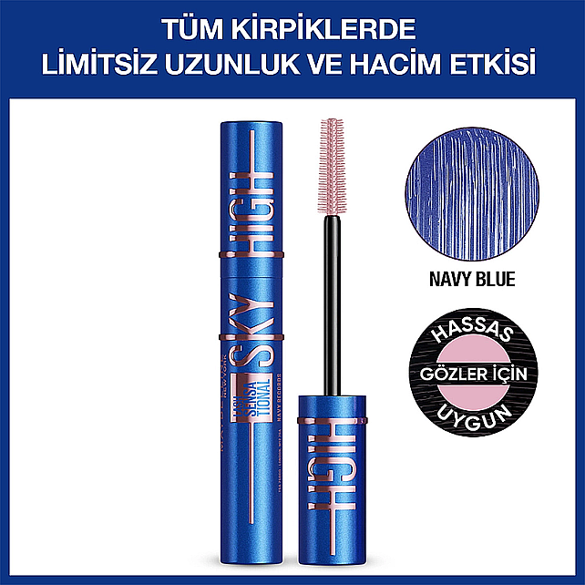 Maybelline Lash Sensational Sky High - Maskara Navy Blue - 2