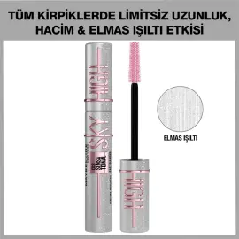 Maybelline Lash Sensational Sky High - Maskara Space Diamond - Elmas Işıltı - 2