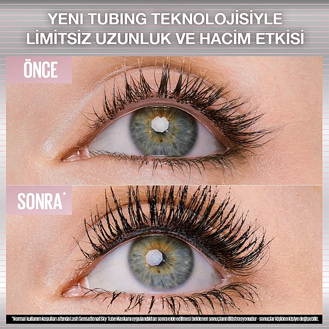 Maybelline Lash Sensational Sky Tubes - Maskara Siyah - 4