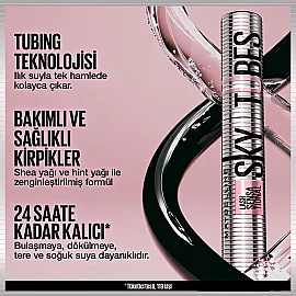 Maybelline Lash Sensational Sky Tubes - Maskara Siyah - 6
