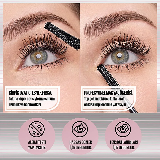 Maybelline Lash Sensational Sky Tubes - Maskara Siyah - 8