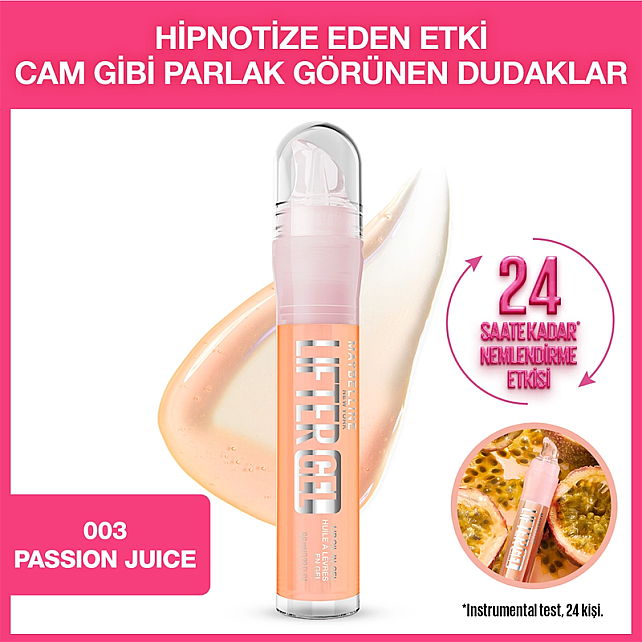 Maybelline Lifter Gel - Ekstra Parlak Dudak Parlatıcısı No: 003 Passion Juice - 2