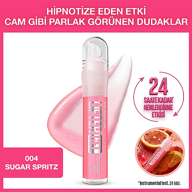 Maybelline Lifter Gel - Ekstra Parlak Dudak Parlatıcısı No: 004 Sugar Spritz - 2