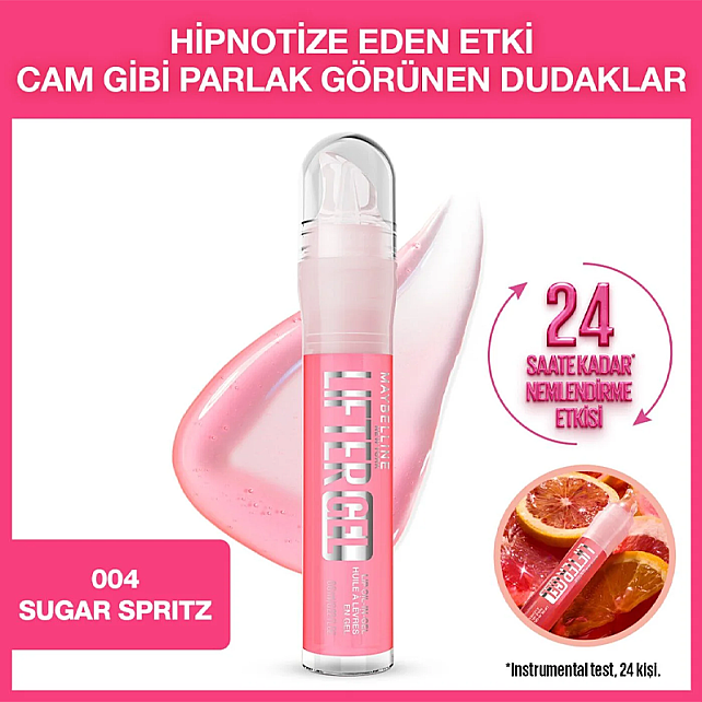 Maybelline Lifter Gel - Ekstra Parlak Dudak Parlatıcısı No: 004 Sugar Spritz - 2