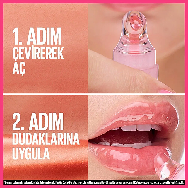 Maybelline Lifter Gel - Ekstra Parlak Dudak Parlatıcısı No: 005 Melon Ade - 5