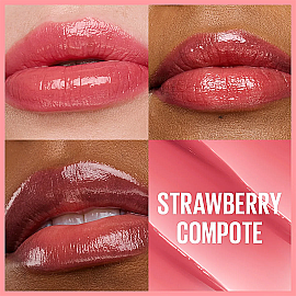 Maybelline Lifter Glaze Oil Balm - Renkli Dudak Yağı Balsamı No: 12 Strawberry Compote - 3