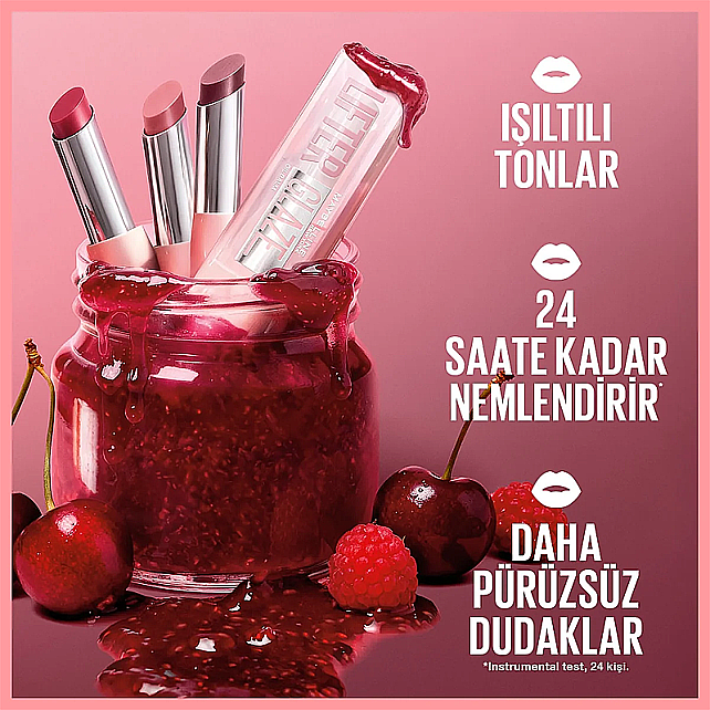Maybelline Lifter Glaze Oil Balm - Renkli Dudak Yağı Balsamı No: 14 Fig Jam - 4