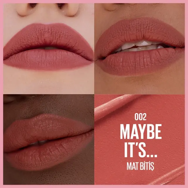 Maybelline Lifter Lipstick Matte - Serum Etkili Ruj No: 002 Maybe It's - 4