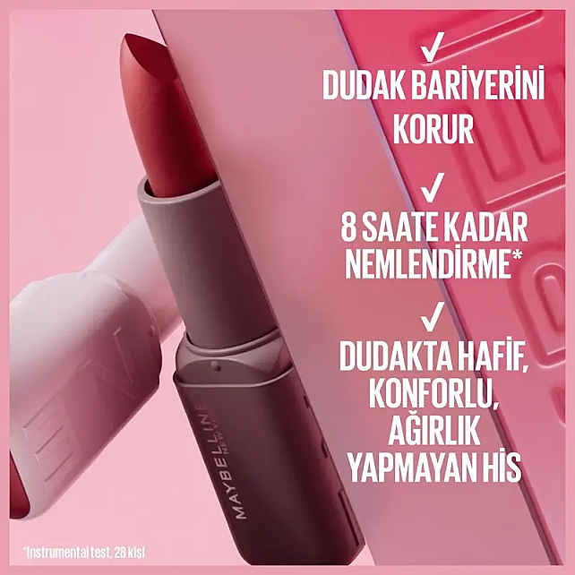 Maybelline Lifter Lipstick Matte - Serum Etkili Ruj No: 003 Open Late - 5