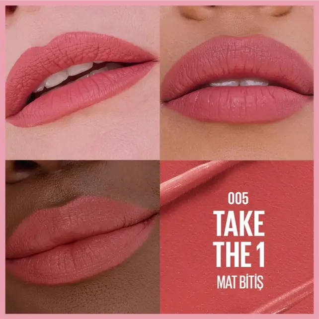 Maybelline Lifter Lipstick Matte - Serum Etkili Ruj No: 005 Take The 1 - 4