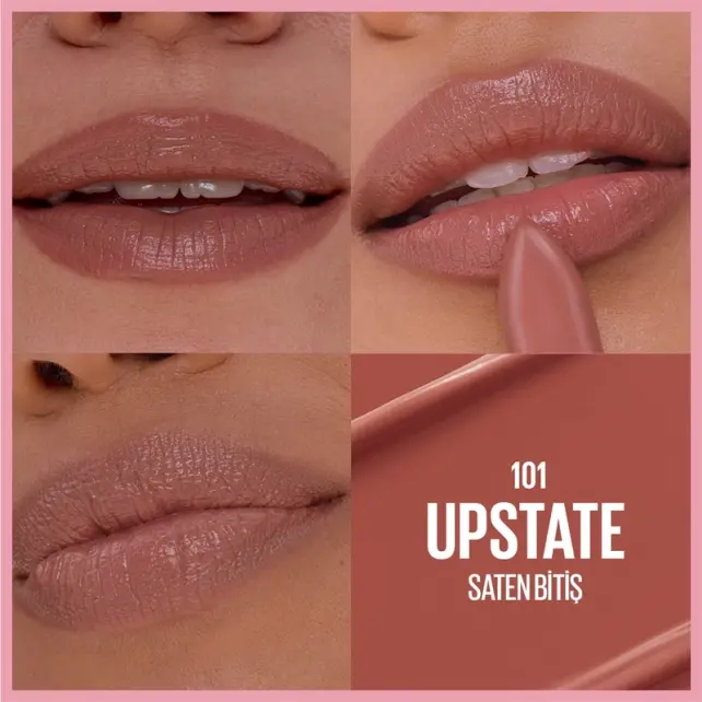  Maybelline Lifter Lipstick Satin - Serum Etkili Ruj No: 101 Upstate - 4