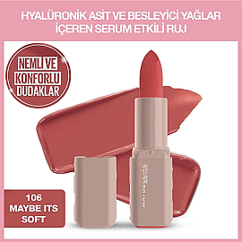 Maybelline Lifter Lipstick Satin - Serum Etkili Ruj No: 106 Maybe It's Soft - 2