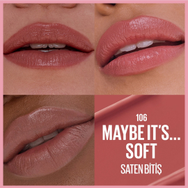  Maybelline Lifter Lipstick Satin - Serum Etkili Ruj No: 106 Maybe It's Soft - 3