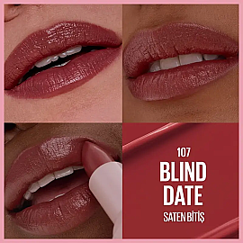 Maybelline Lifter Lipstick Satin - Serum Etkili Ruj No: 107 Blind Date - 4