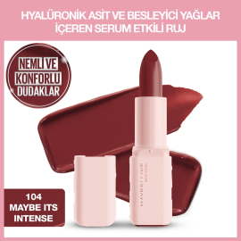  Maybelline Lifter Lipstick Satin - Serum Etkili Ruj No:104 Maybe It's Intense - 2