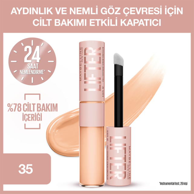 Maybelline Lifter - Nemlendirici ve Aydınlatıcı Etkili Kapatıcı No: 35 - 3