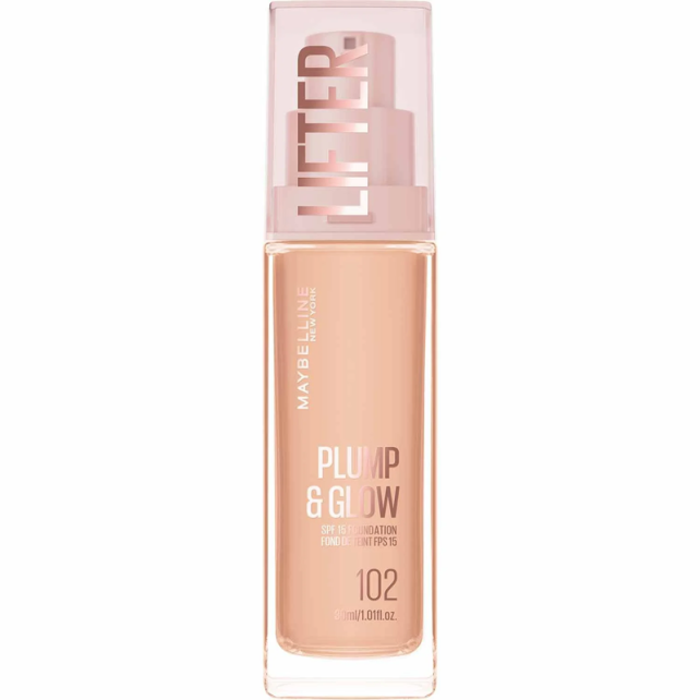 Maybelline Lifter Plump & Glow - Cilt Bakım Etkili Fondöten No: 102 - 1