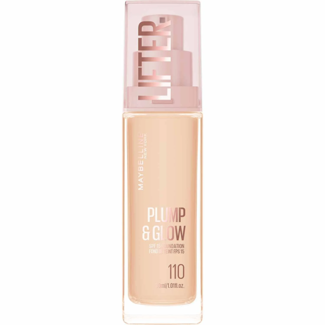Maybelline Lifter Plump & Glow - Cilt Bakım Etkili Fondöten No: 110 - 1