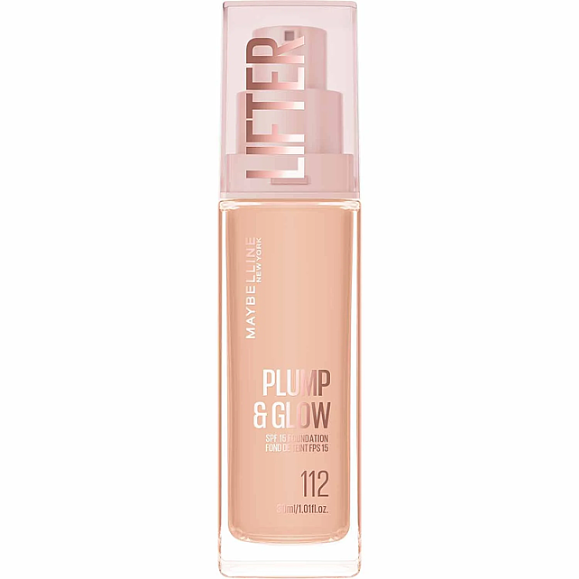 Maybelline Lifter Plump & Glow - Cilt Bakım Etkili Fondöten No: 112 - 1