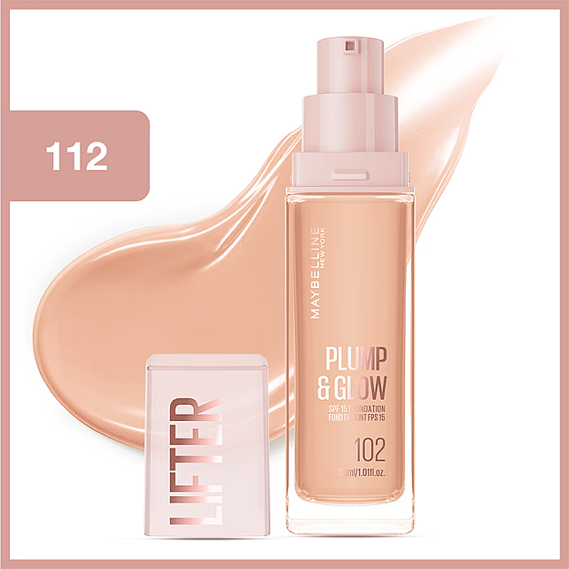 Maybelline Lifter Plump & Glow - Cilt Bakım Etkili Fondöten No: 112 - 6