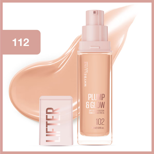 Maybelline Lifter Plump & Glow - Cilt Bakım Etkili Fondöten No: 112 - 6