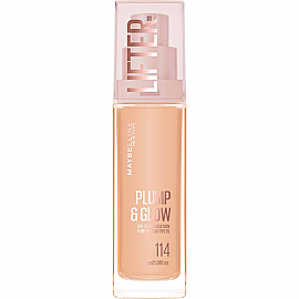 Maybelline Lifter Plump & Glow - Cilt Bakım Etkili Fondöten No: 114 - Maybelline