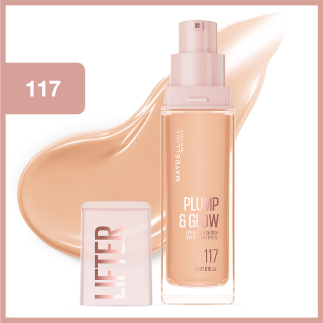 Maybelline Lifter Plump & Glow - Cilt Bakım Etkili Fondöten No: 117 - 4