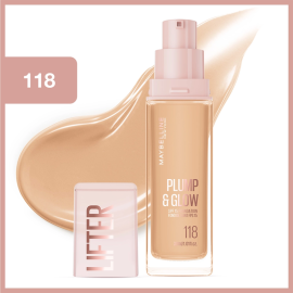 Maybelline Lifter Plump & Glow - Cilt Bakım Etkili Fondöten No: 118 - 4