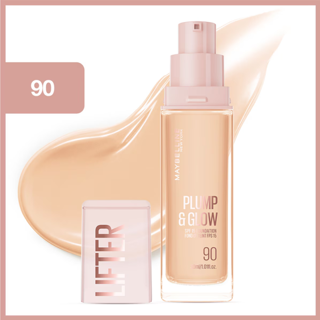 Maybelline Lifter Plump & Glow - Cilt Bakım Etkili Fondöten No: 90 - 8