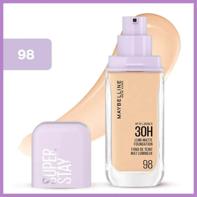Maybelline Lumi Matte Foundation 30H - Mat Fondöten No: 098 - 3
