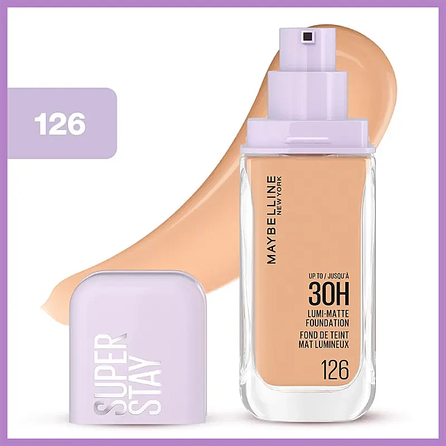 Maybelline Lumi Matte Foundation 30H - Mat Fondöten No: 126 - 3