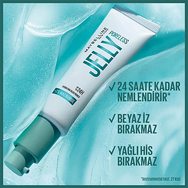 Maybelline Poreless Jelly Primer - Gözenek Gizleyici Makyaj Bazı 30ml - 3
