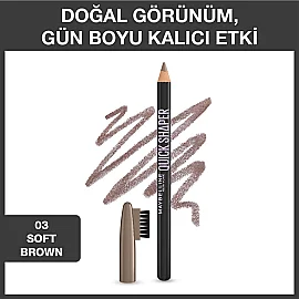 Maybelline Quick Shaper - Kaş Şekillendirici Kalem No: 03 Soft Brown - 2