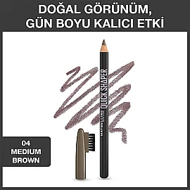 Maybelline Quick Shaper - Kaş Şekillendirici Kalem No: 04 Medium Brown - 2